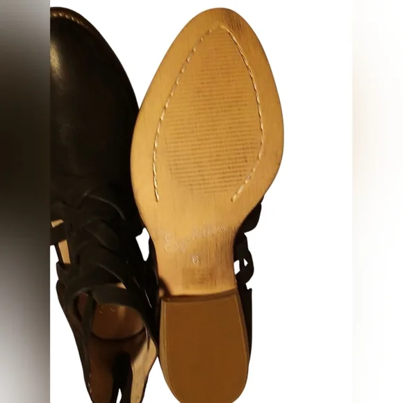 Seychelles Of LA- Shootie, Shoe/Bootie, Black Leather Uppers, Zipper Back, - Picture 12 of 15